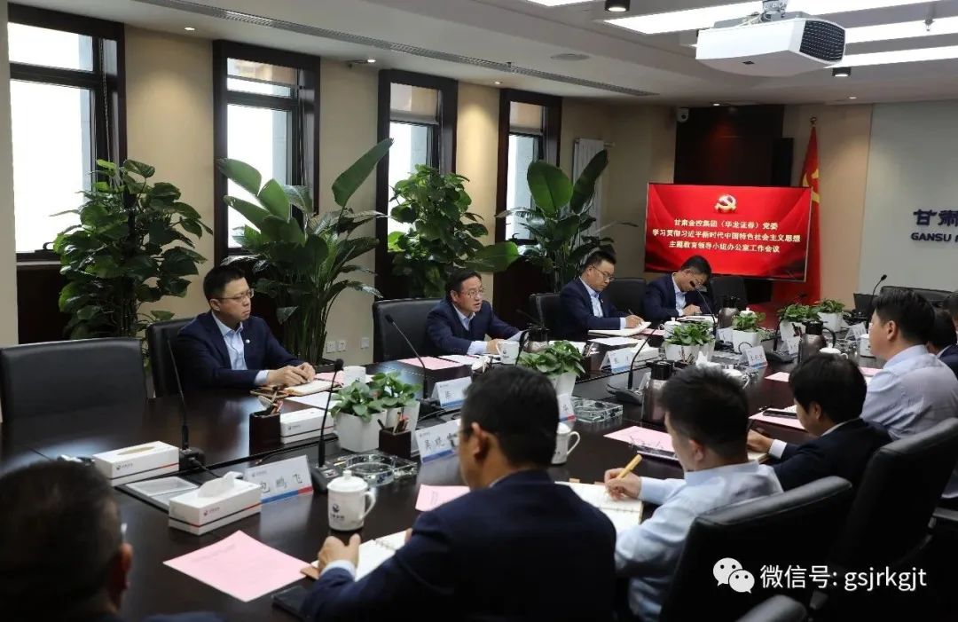 开云网页版·官方版在线（华龙证券）党委主题教育领导小组办公室召开第二次工作会议
